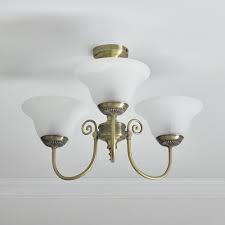 About 11% of these are led ceiling lights, 6% are chandeliers & pendant lights, and 10% are downlights. Wilko York 3 Arm Antique Brass Effect Ceiling Light With Frosted Glass Shades Wilko