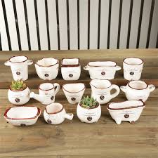 Flower pot tall outdoor planters outdoor planters Pastoral Style 14 Models Mini Ceramic Plant Pots Creative Cute Flowerpot Flower Garden Pots Planters For Gift Home Decoration Pot Planter Garden Pots Plantersceramic Plant Pots Aliexpress