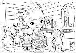 Don't be surprised if your child suddenly expresses a desire to become a doctor after coloring in doc mcstuffins coloring pages. Printable Doctor Mcstuffins Coloring Page