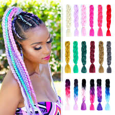 About 53% of these are synthetic hair extension, 24% are human hair extension, and 2% are hair extension tools. Huaya African Women S Colored Hair Extensions Braids Ombre Color Long Jumbo Braids Crochet Synthetic Braids 24 Length Jumbo Braids Aliexpress