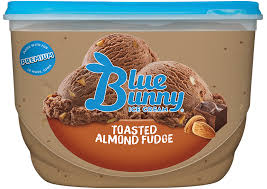 Chocolate Fudge Ice Cream With Roasted Almond Pieces Treat Yourself To Blue Bunny S Toasted Almond Fudge Ice C Blue Bunny Ice Cream Almond Ice Cream Food Shop