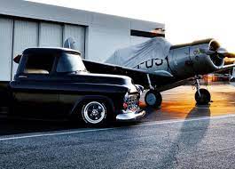 Trucks Classic Chevy And Plane Chevrolet Chevy Chevytruck Plane Classic Classicstyle Sunset Cool Trucks Classic Trucks Chevy Trucks