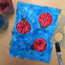 Then, draw a curved line across the body behind the head. How To Draw A Ladybug Art Projects For Kids