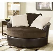 Pin By Sam S Appliance And Furniture On Holiday Dream Home Round Swivel Chair Furniture Leather Living Room Set