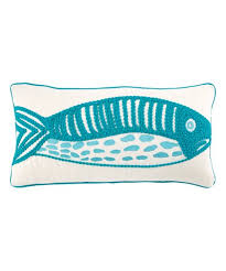 Opens in a new tab. Mud Pie Blue Fish Throw Pillow Best Price And Reviews Zulily