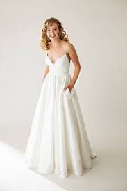 Lovely By Astrid And Mercedes This Silk Ball Gown Has A Lace Detail At The Bodice And Rouched Cummerb Plain Wedding Dress Lovely Wedding Dress Wedding Dresses