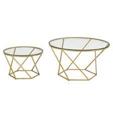 Mr.siga toilet plunger and bowl brush combo for bathroom cleaning, black, 1 set $19.98. Geometric Nesting Coffee Tables Glass Gold Saracina Home Target