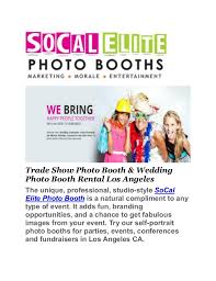 Award winning wedding photography & videography packages, starting at $1299. Photo Booth Rental Los Angeles Socal Elite Photo Booths