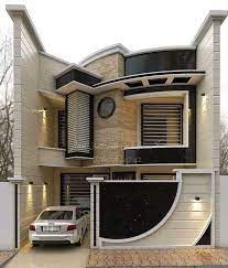 The Concept Of Contemporary Exterior Is Considered As Modern Home Bungalow House Design Modern House Exterior Duplex House Design