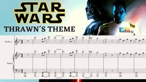 Music notation created and shared online with flat. Star Wars Grand Admiral Thrawn Theme Easy Piano And Violin Sheet Music Tutorial Pdf Youtube