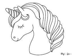 Unicorn head coloring pages are a fun way for kids of all ages to develop creativity, focus, motor skills and color recognition. 10 Magical Unicorn Coloring Pages Print For Free Skip To My Lou