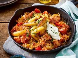 Sauerkraut Kasseler Pfanne Mit Schupfnudeln Rezept Lecker Rezepte Mit Schupfnudeln Kassler Rezept Sauerkraut