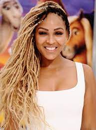 The Secret Behind Meagan Good S Goddess Locs Faux Locs Hairstyles Hair Styles Natural Hair Styles