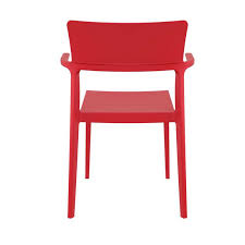 52,5 x 58 x 88 cm. Chaise De Jardin Avec Accoudoirs Empilable En Polypropylene 093 Plus 4 Pieds Com