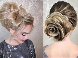 New Rose Bun Hairstyle With Trick Flower Bun Wedding Hairstyle Easy Hairstyles Ha Flowers In Hair Bun Hairstyles For Long Hair Hair Flower Tutorial