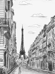 Pin By Amelia Purtscher On Livre Francais Paris Drawing Landscape Sketch Paris Pictures