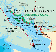Check flight prices and hotel availability for your visit. Sunshine Coast Kanada Map Karte Von Sunshine Coast Bc Kanada Nordamerika Und Sudamerika