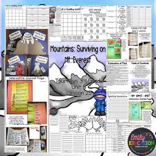 Mountains Surviving On Mt Everest Journeys 3rd Grade Activities Lesson 25