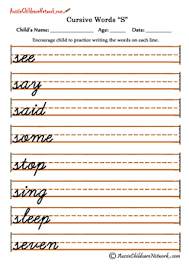 Make amazing d'nealian style handwriting practice worksheets. Cursive Words Writing Worksheets Cursive Words Cursive Writing Cursive Handwriting Worksheets