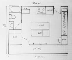 Tiny House 41 Square Meters Layout Apartment Floor Plans House Layouts Floor Plans