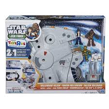 Playskool Heroes Star Wars Jedi Force Millennium Falcon Playset With Han Solo Chewbacca C3po And R2d2 F Star Wars Galactic Heroes Star Wars Toys Star Wars Jedi