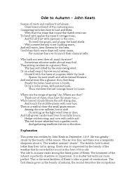 Poem by john keats in hindi summary analysis and line by line explanation. Ode To Autumn John Keats Poetry