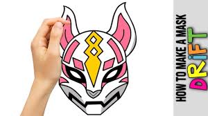 Free printable coloring pages for kids and adults. Diy Fortnite Drift Mask Fortnite Paper Craft Tutorial Making Drift Cosplay Mask Battle Royale Youtube