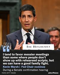 Kevin Warsh, President Trump's pick to lead the Federal Reserve, says he  prefers a meeting that's more like a 'family fight.' ?