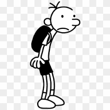 Teach your child how to identify colors and numbers and stay within the lines. Greg Heffley Reading Nate The Great Diary Of A Wimpy Kid Coloring Sheet Clipart 4018304 Pikpng