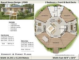 1830 Sq Feet Or 170 M2 2 Bedroom 2 Bed Granny Flat Small Etsy In 2020 Round House Plans Bedroom House Plans Round House
