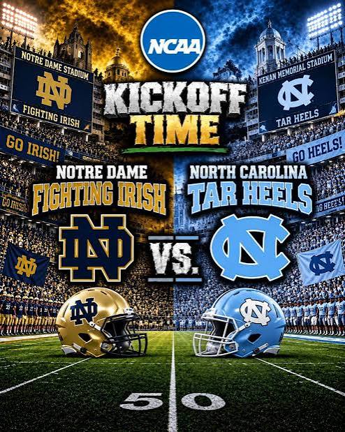 Notre Dame vs North Carolina kickoff time changed