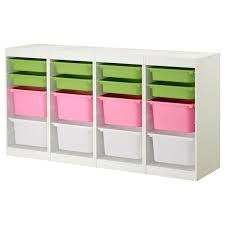 Trofast Storage Combination With Boxes White Pink 18 1 8x11 3 4x37 Ikea Ikea Trofast Storage Ikea Toy Storage Childrens Storage Furniture