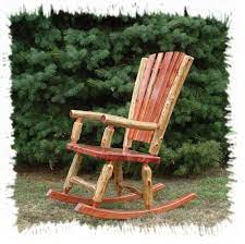 Fascinating Front Porch Furniture Decoration Design With Rustic High Gloss Varnished Teak Log Rustic Rocking Chairs Rocking Chair Rustic Outdoor Rocking Chairs