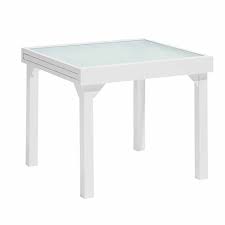 table de jardin extensible oslow 4 a 8 personnes blanc gris table de jardin mobilier de jardin jardin et plein air gifi