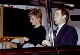 Princess Diana and Prince Edward share a laugh as they arrive for the  Commonwealth dinner at Marlborough House Ι 1993
