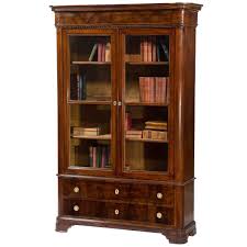 Antique Italian Walnut Bookcase With Glass Doors Bookcase With Glass Doors Walnut Bookcase Bookcase