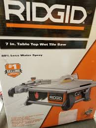 Tile Saws 122836 Rigid 7 Inch Table Top Wet Tile Saw Open Box Buy It Now Only 199 9 On Ebay Rigid Table