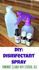 diy homemade disinfectant spray with
