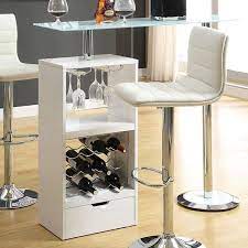Bar & pub table sets : 12045 Series Modern Bar Table White Coaster Furniture Furniturepick