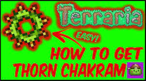 How To Get Thorn Chakram In Terraria | Terraria 1.4.4.9 - YouTube
