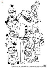 Gru Twins Children And The Minions Colouring Colouring Shapes Coloriage Minion Coloriage Coloriage Ninjago