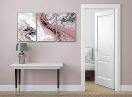 Blush & gray | abstract ,glam wall art, silver leaf, original painting, acrylic art, glitz , large wall art canvas, muave painting | pink ascendantbyznaila 4.5 out of 5 stars (134) Blush Pink And Grey Living Room Canvas Wall Art Accessories Abstract Print Ebay
