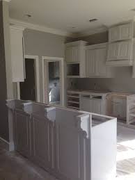 Walls Are Benjamin Moore Revere Pewter Cabinets Are Bm Edgecomb Gray Trim Is Bm White Dove Revere Pewter Kitchen White Kitchen Paint Kitchen Cabinet Design