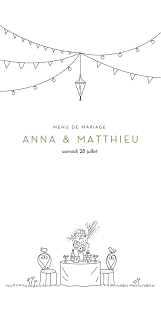 Menu De Mariage Promesse Boheme Rosemood Menu Mariage Mariage Illustration Menu Mariage Champetre