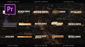 These lower thirds all animate and function natively in adobe premiere pro cc. 506 Lower Thirds Video Templates Compatible With Adobe Premiere Pro