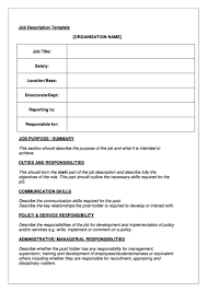 Therefore, use quotations and letterheads with a picture of your team. 47 Job Description Templates Examples á… Templatelab
