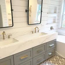 Here S A Better Picture Of The Vanity I Posted Yesterday Just A Few More Things And This One Is A Wra With Images Bathroom Floor Tiles Window In Shower Bathroom Flooring
