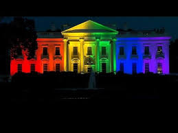 Résultat de recherche d'images pour "rainbow white house"