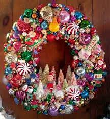 Maybe you would like to learn more about one of these? Awesome Retro Wreath Kitsch Christmas Christmas Ornament Wreath Christmas Wreaths