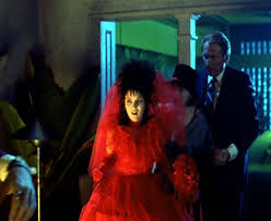 Lydia deetz red wedding dress. Froufrou B